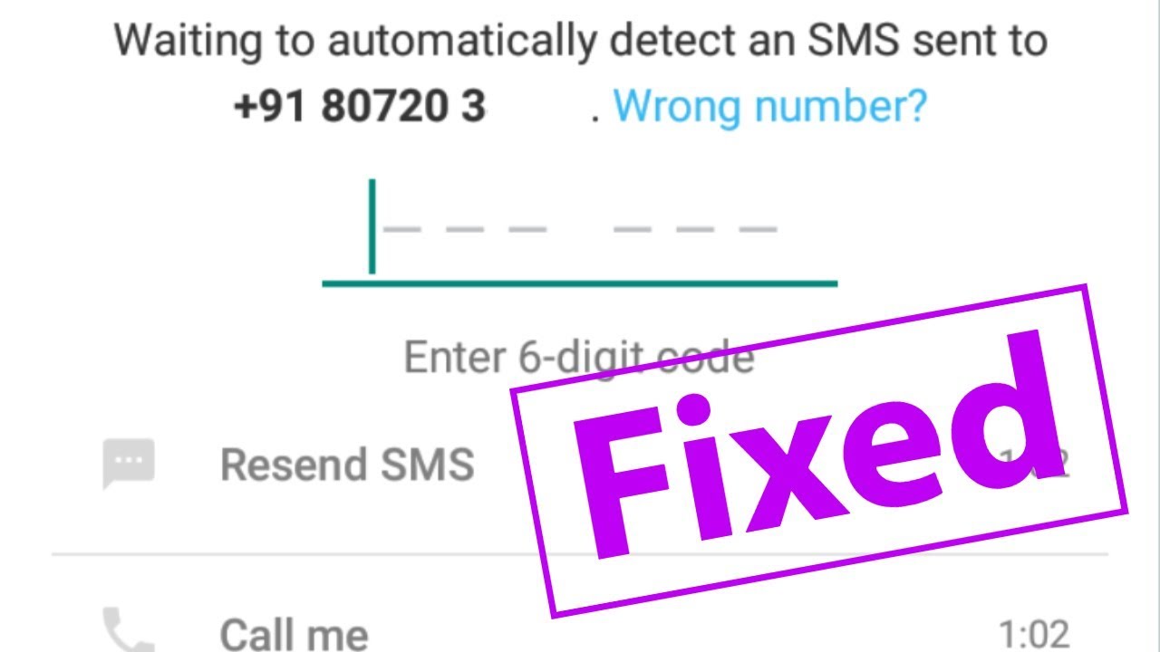 whatsapp verification code without sms